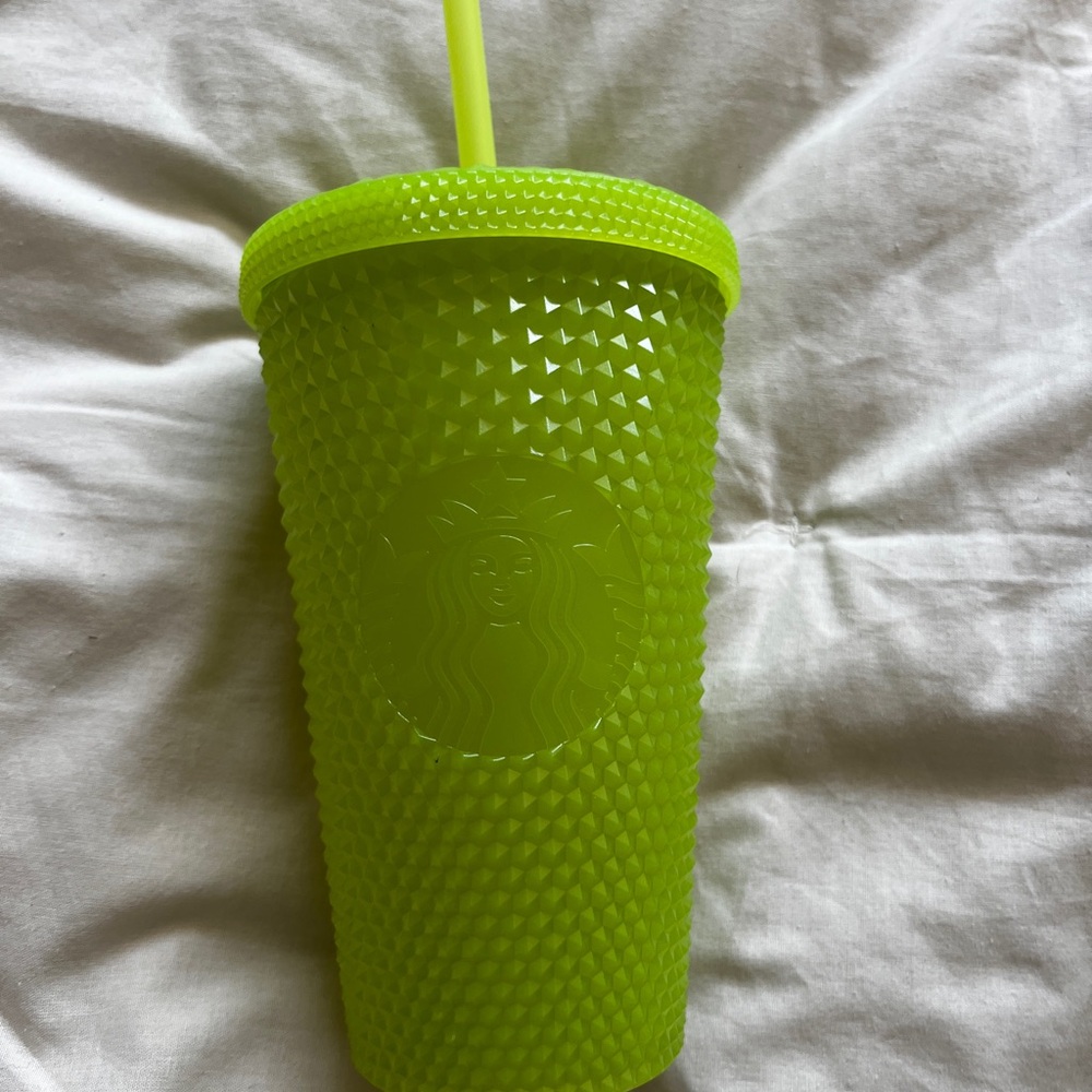 Starbucks Neon Green Studded Tumbler